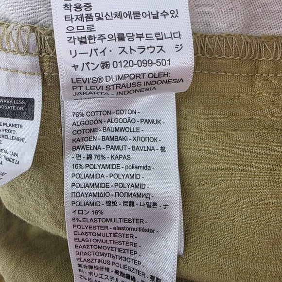 Levi's Mens‎ 2XL Skate Quick Release Corduroy Pants Olive Belt Skateboard - Picture 4 of 10